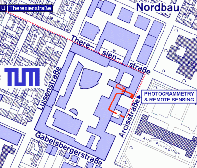 TUM Photgrammetry & Remote Sensing  Map 